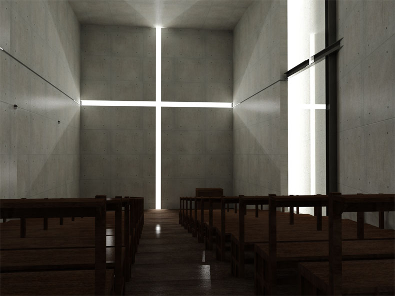 church of light - innenraum